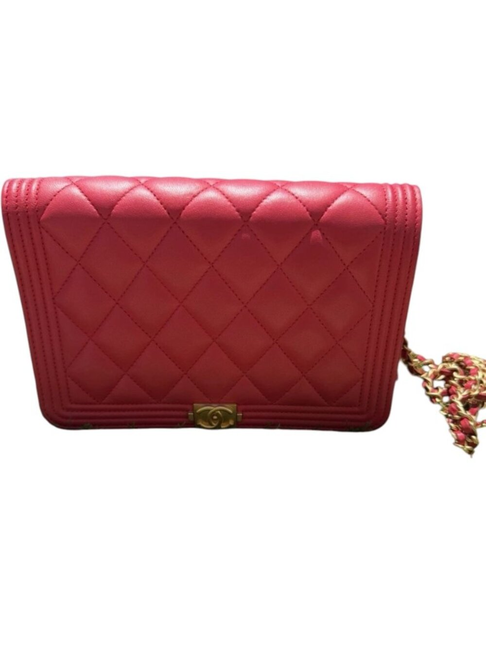 2232175CR (S6) Chanel Crossbody Bag Pink Lambskin